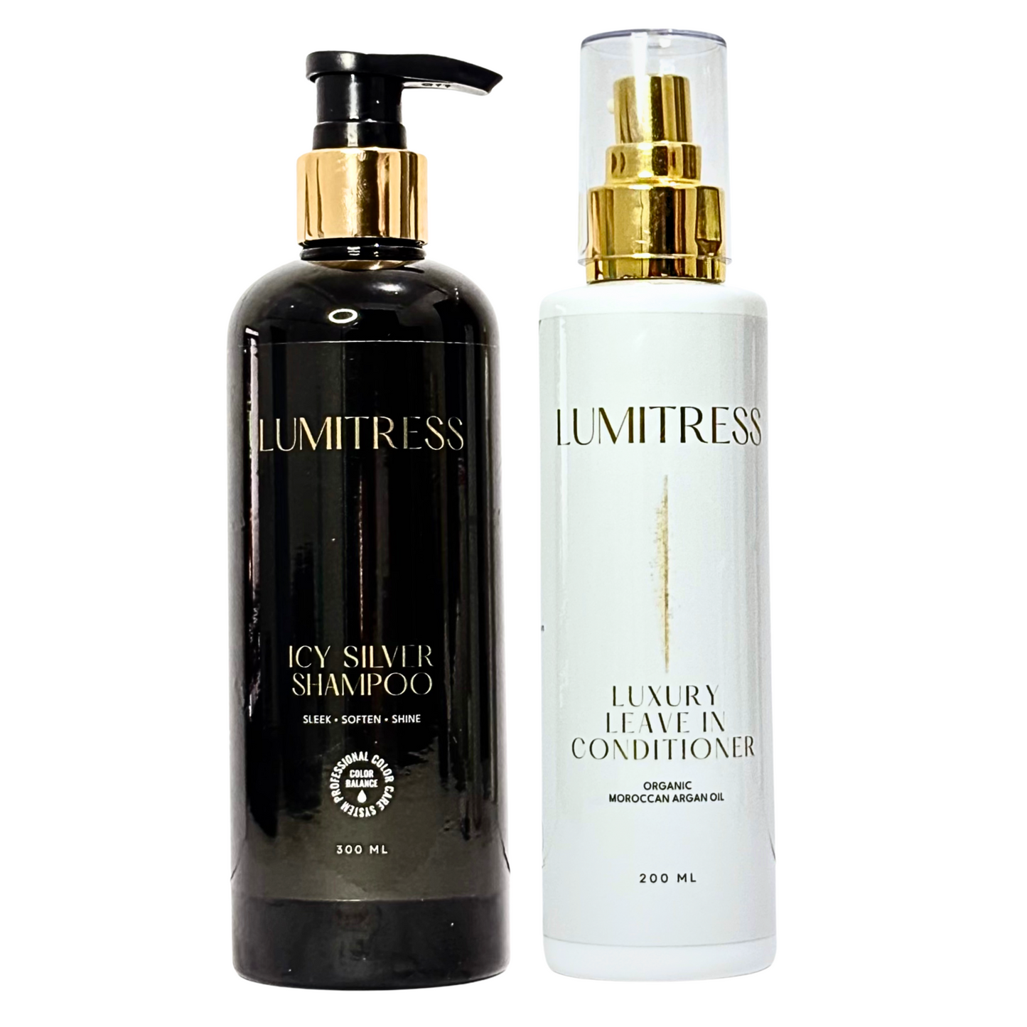 Frizz & Brassy Care for Blonde, Highlighted & Color-Treated Hair – Brighten, Control & Brass Neutralizing – Essential Bundle