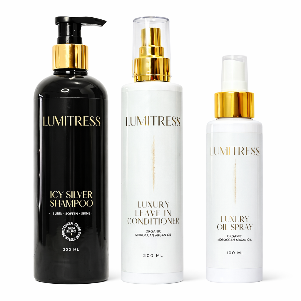 Frizz & Brassy Care for Blonde, Highlighted & Color-Treated Hair – Brighten, Control & Brass Neutralizing – Complete Bundle