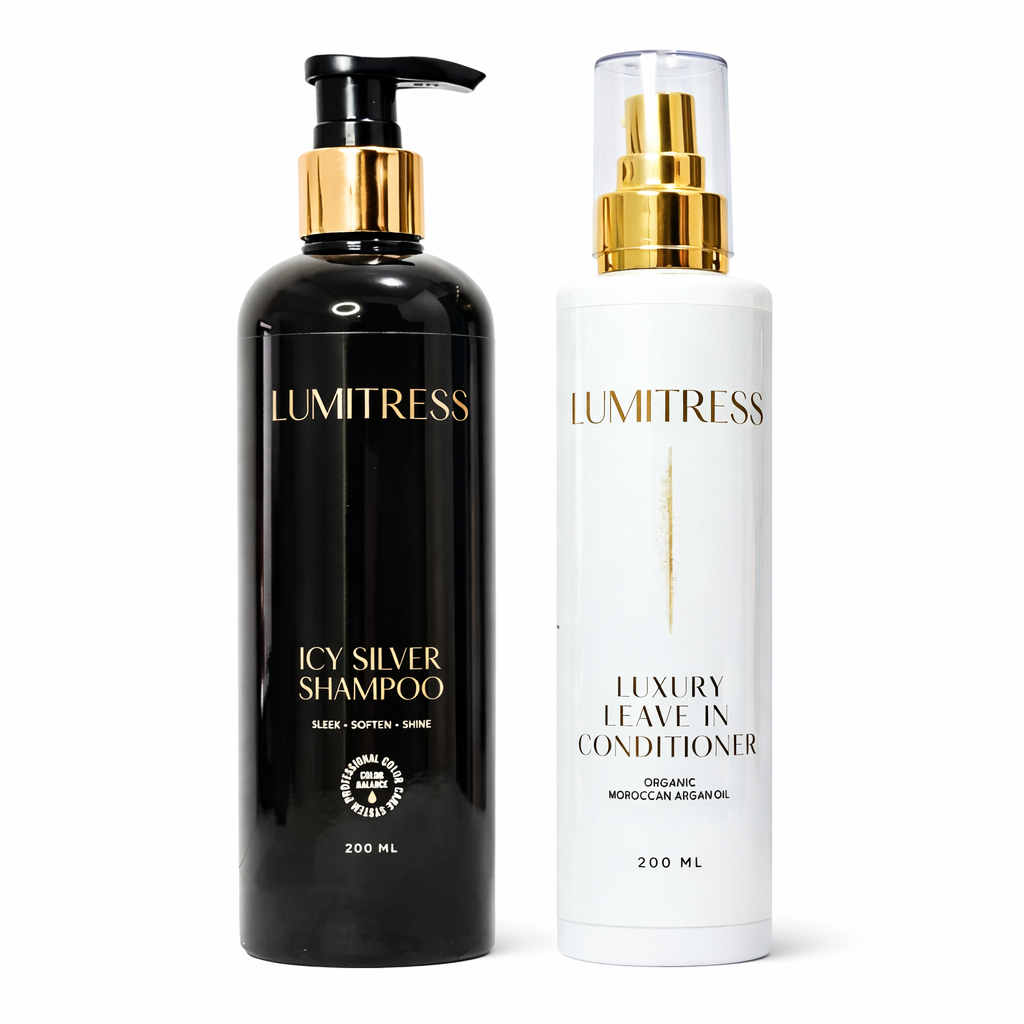 Frizz & Brassy Care for Blonde, Highlighted & Color-Treated Hair – Brighten, Control & Brass Neutralizing – Essential Bundle