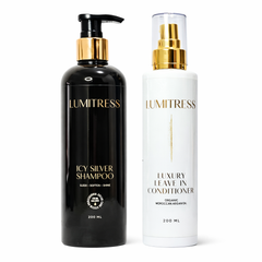 Frizz & Brassy Care for Blonde, Highlighted & Color-Treated Hair – Brighten, Control & Brass Neutralizing – Essential Bundle