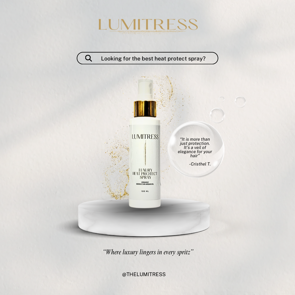 Luxury Heat Protect Spray - Scalp Care For Your: Psoriasis, Itching, Dandruff & Hydration - 10 Minute Miracle