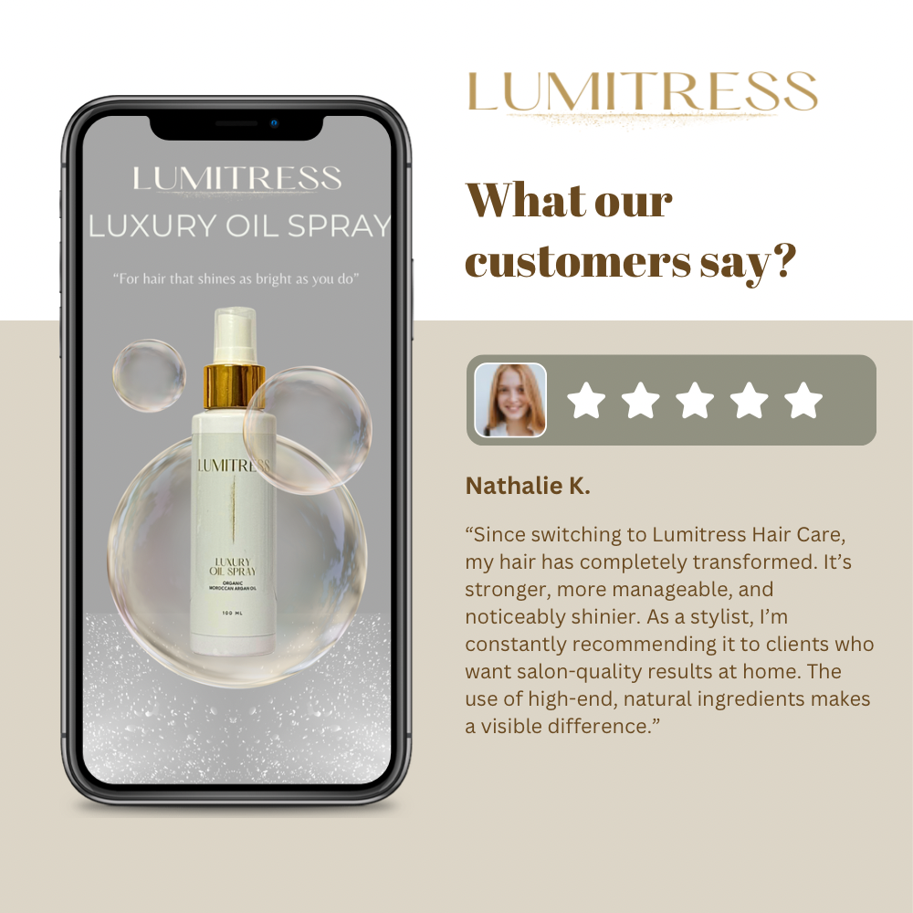 Luxury Oil Spray - Scalp Care For Your: Psoriasis, Itching, Dandruff & Hydration - 10 Minute Miracle