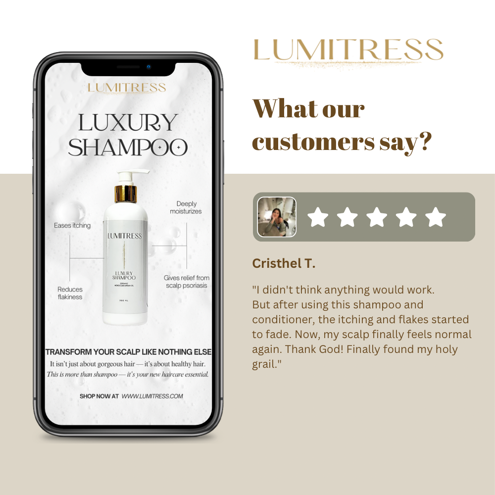 Luxury Shampoo - Scalp Care For Your: Psoriasis, Itching, Dandruff & Hydration- 10 Minute Miracle