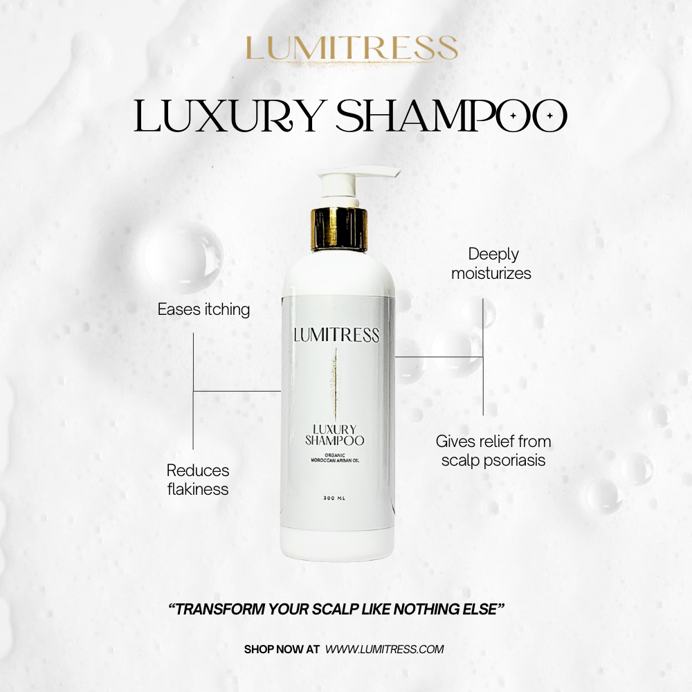 Luxury Shampoo - Scalp Care For Your: Psoriasis, Itching, Dandruff & Hydration- 10 Minute Miracle