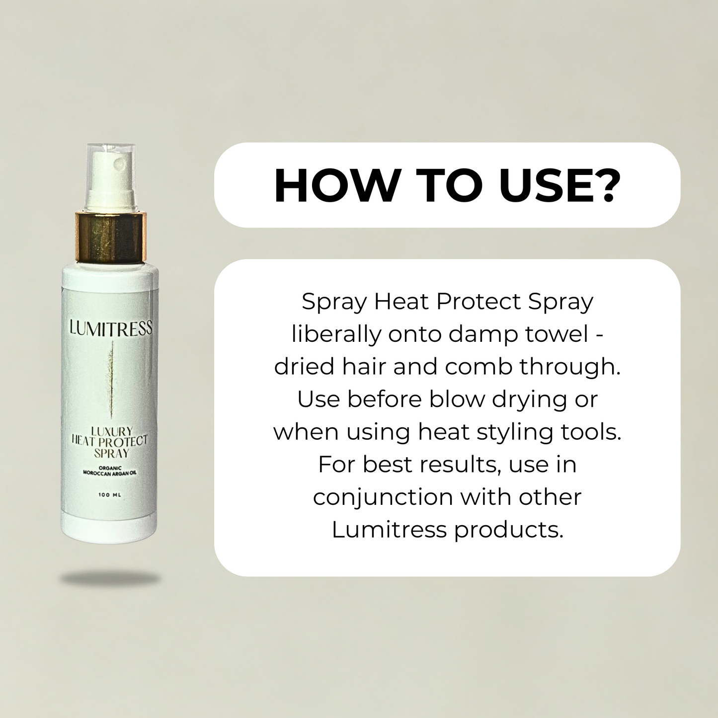 Luxury Heat Protect Spray - Scalp Care For Your: Psoriasis, Itching, Dandruff & Hydration - 10 Minute Miracle